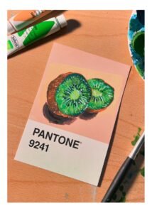 Kiwi painting, art by Meelena Spikes